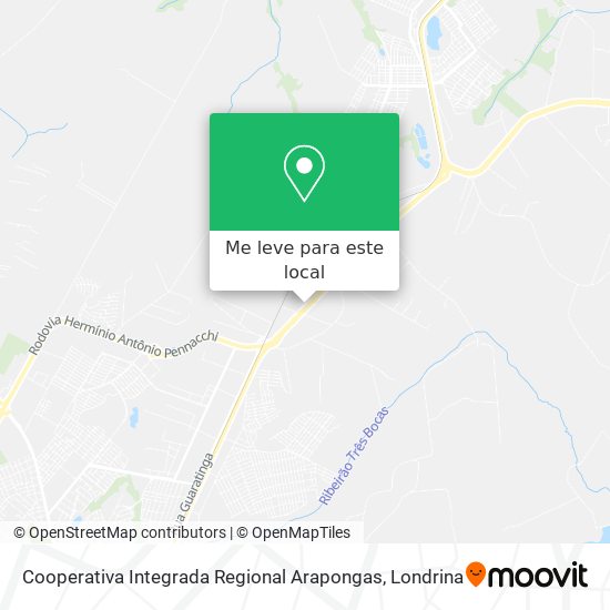 Cooperativa Integrada Regional Arapongas mapa