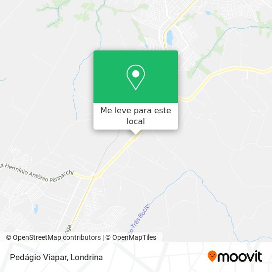 Pedágio Viapar mapa