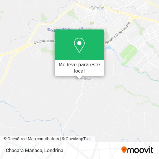 Chacara Manaca mapa