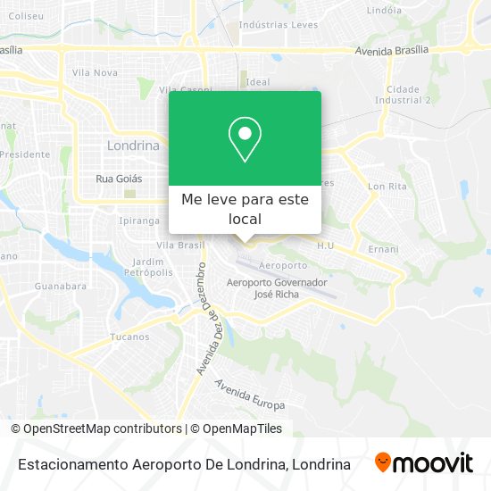 Estacionamento Aeroporto De Londrina mapa