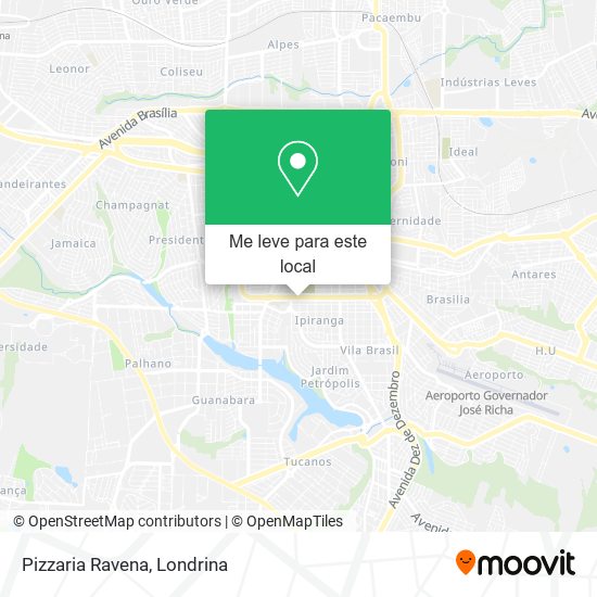 Pizzaria Ravena mapa