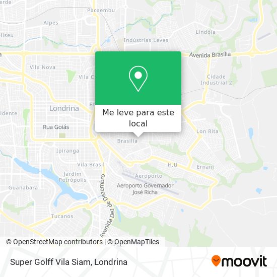 Super Golff Vila Siam mapa