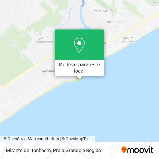 Mirante de Itanhaém mapa