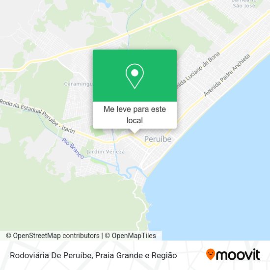 Rodoviária De Peruíbe mapa