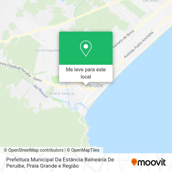 Prefeitura Municipal Da Estância Balneária De Peruibe mapa