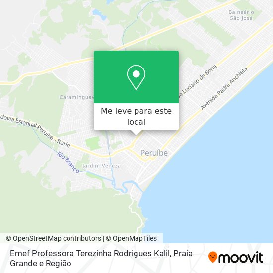 Emef Professora Terezinha Rodrigues Kalil mapa