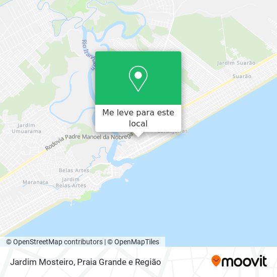 Jardim Mosteiro mapa