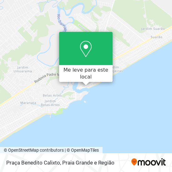 Praça Benedito Calixto mapa