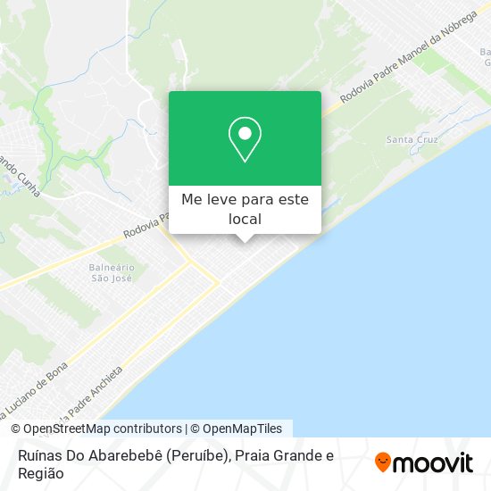 Ruínas Do Abarebebê (Peruíbe) mapa