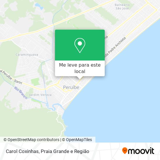 Carol Coxinhas mapa