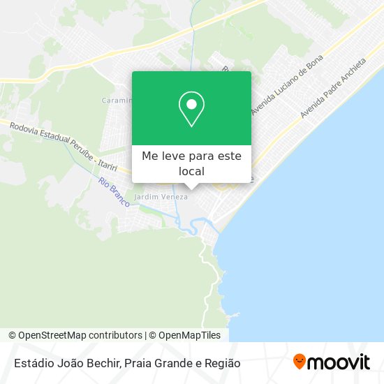 Estádio João Bechir mapa