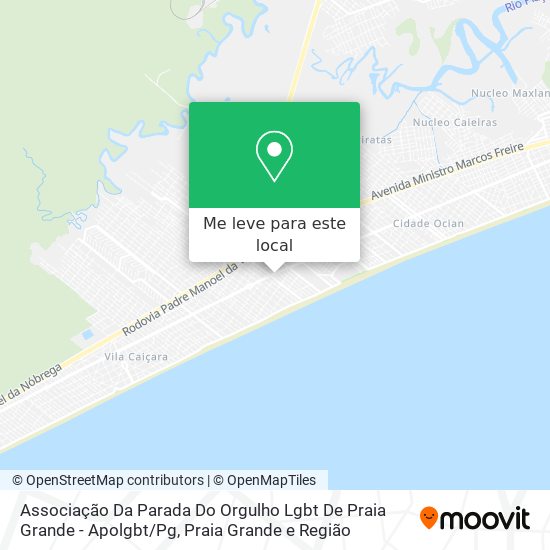 Associação Da Parada Do Orgulho Lgbt De Praia Grande - Apolgbt / Pg mapa