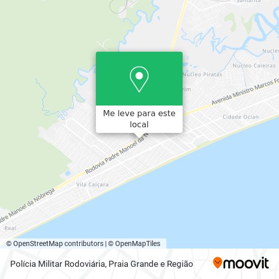 Polícia Militar Rodoviária mapa
