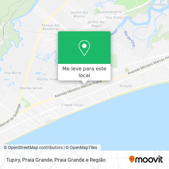 Tupiry, Praia Grande mapa