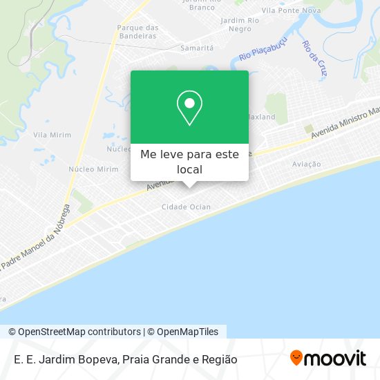 E. E. Jardim Bopeva mapa