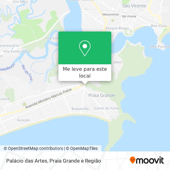 Palácio das Artes mapa
