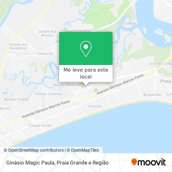 Ginásio Magic Paula mapa