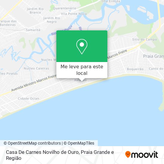 Casa De Carnes Novilho de Ouro mapa