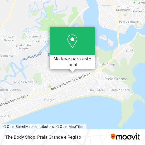 The Body Shop mapa