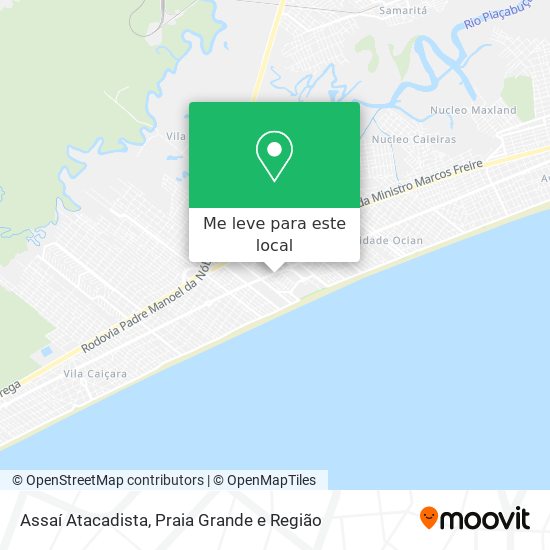 Assaí Atacadista mapa