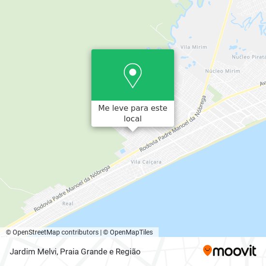 Jardim Melvi mapa