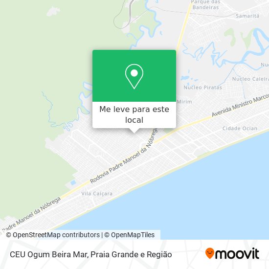 CEU Ogum Beira Mar mapa