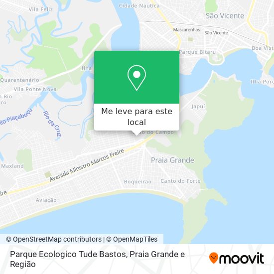 Parque Ecologico Tude Bastos mapa