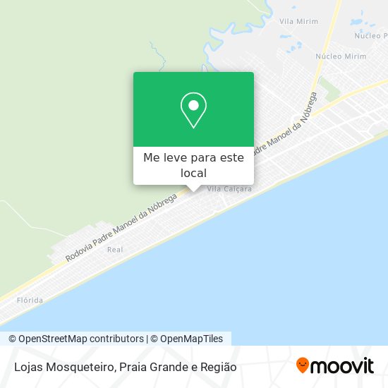 Lojas Mosqueteiro mapa