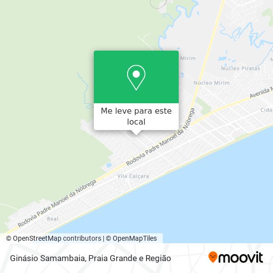 Ginásio Samambaia mapa