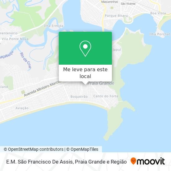 E.M. São Francisco De Assis mapa
