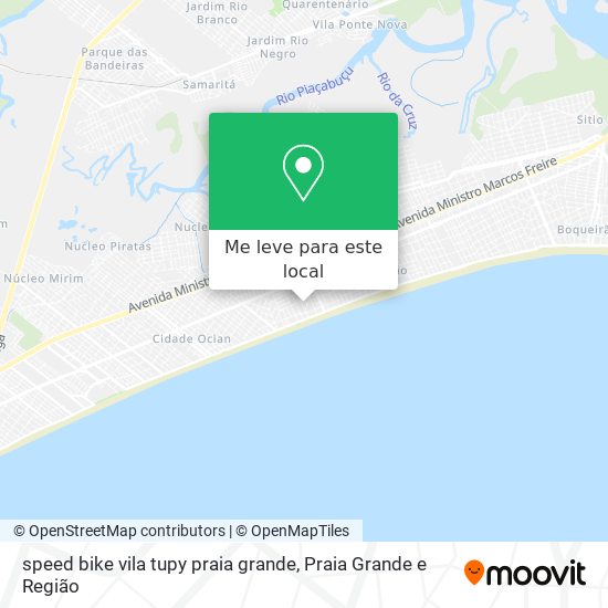 speed bike vila tupy praia grande mapa