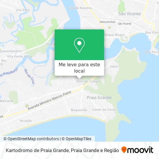 Kartodromo de Praia Grande mapa