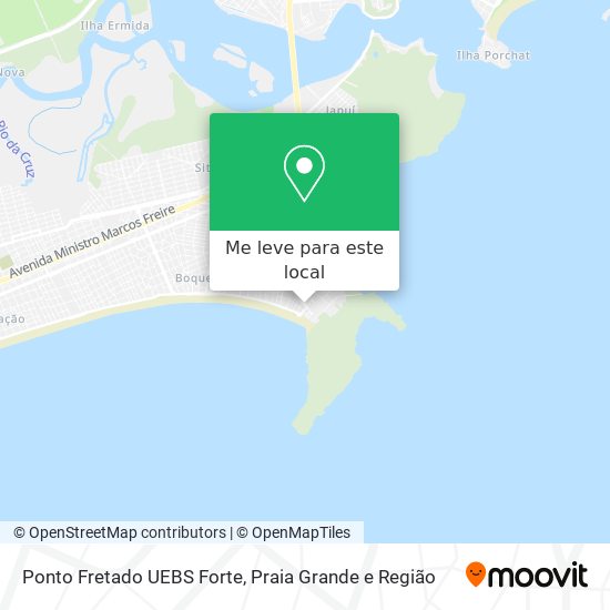 Ponto Fretado UEBS Forte mapa