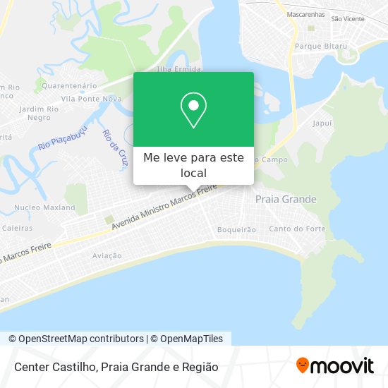 Center Castilho mapa