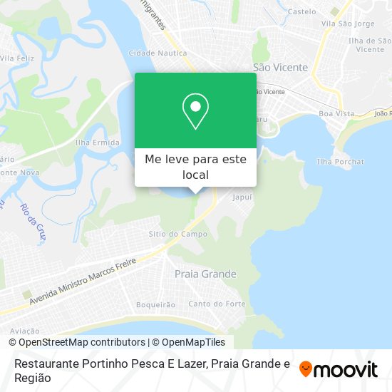 Restaurante Portinho Pesca E Lazer mapa