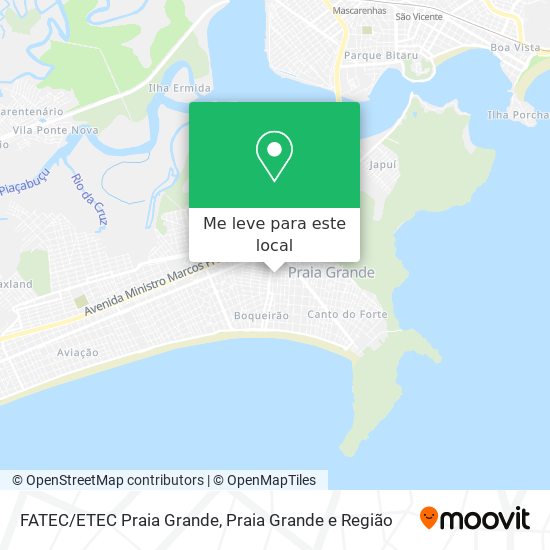 FATEC/ETEC Praia Grande mapa