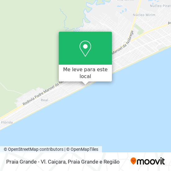 Praia Grande - Vl. Caiçara mapa