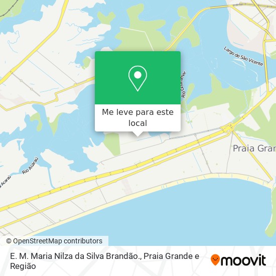 E. M. Maria Nilza da Silva Brandão. mapa