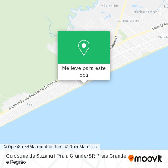 Quiosque da Suzana | Praia Grande / SP mapa