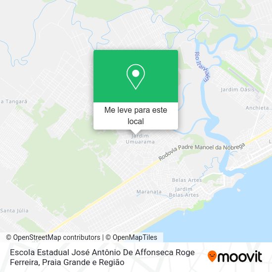 Escola Estadual José Antônio De Affonseca Roge Ferreira mapa