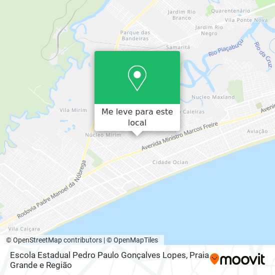 Escola Estadual Pedro Paulo Gonçalves Lopes mapa