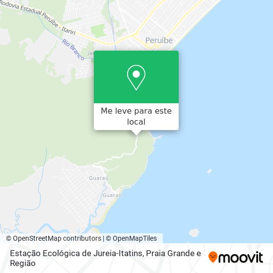 Estação Ecológica de Jureia-Itatins mapa