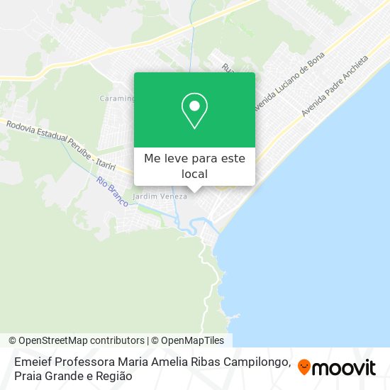 Emeief Professora Maria Amelia Ribas Campilongo mapa