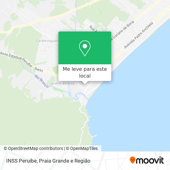 INSS Peruibe mapa