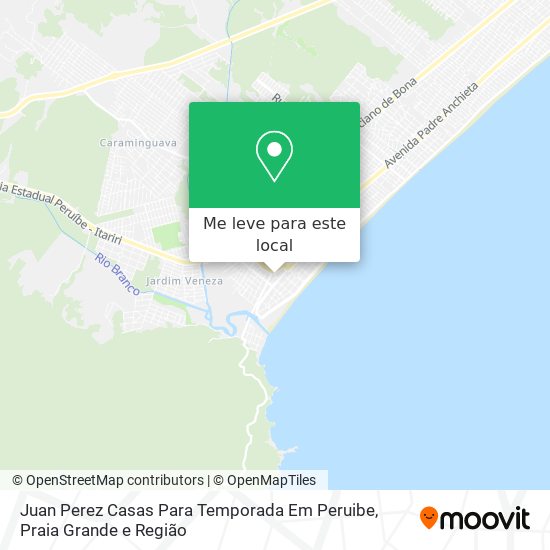 Juan Perez Casas Para Temporada Em Peruibe mapa