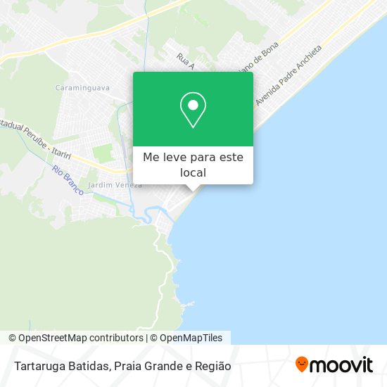 Tartaruga Batidas mapa