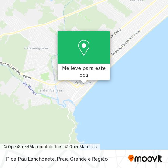 Pica-Pau Lanchonete mapa