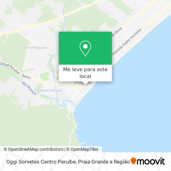 Oggi Sorvetes Centro Peruíbe mapa