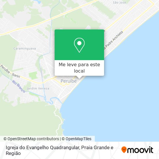Igreja do Evangelho Quadrangular mapa