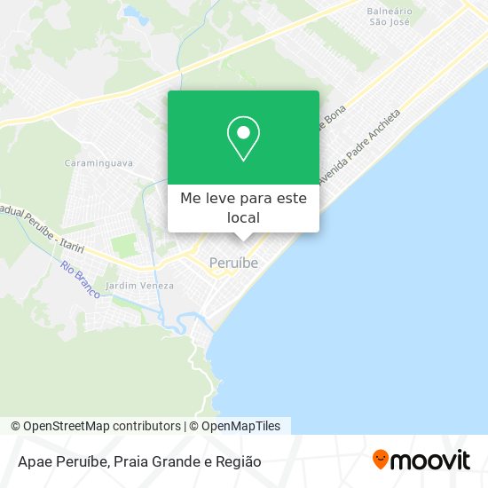 Apae Peruíbe mapa